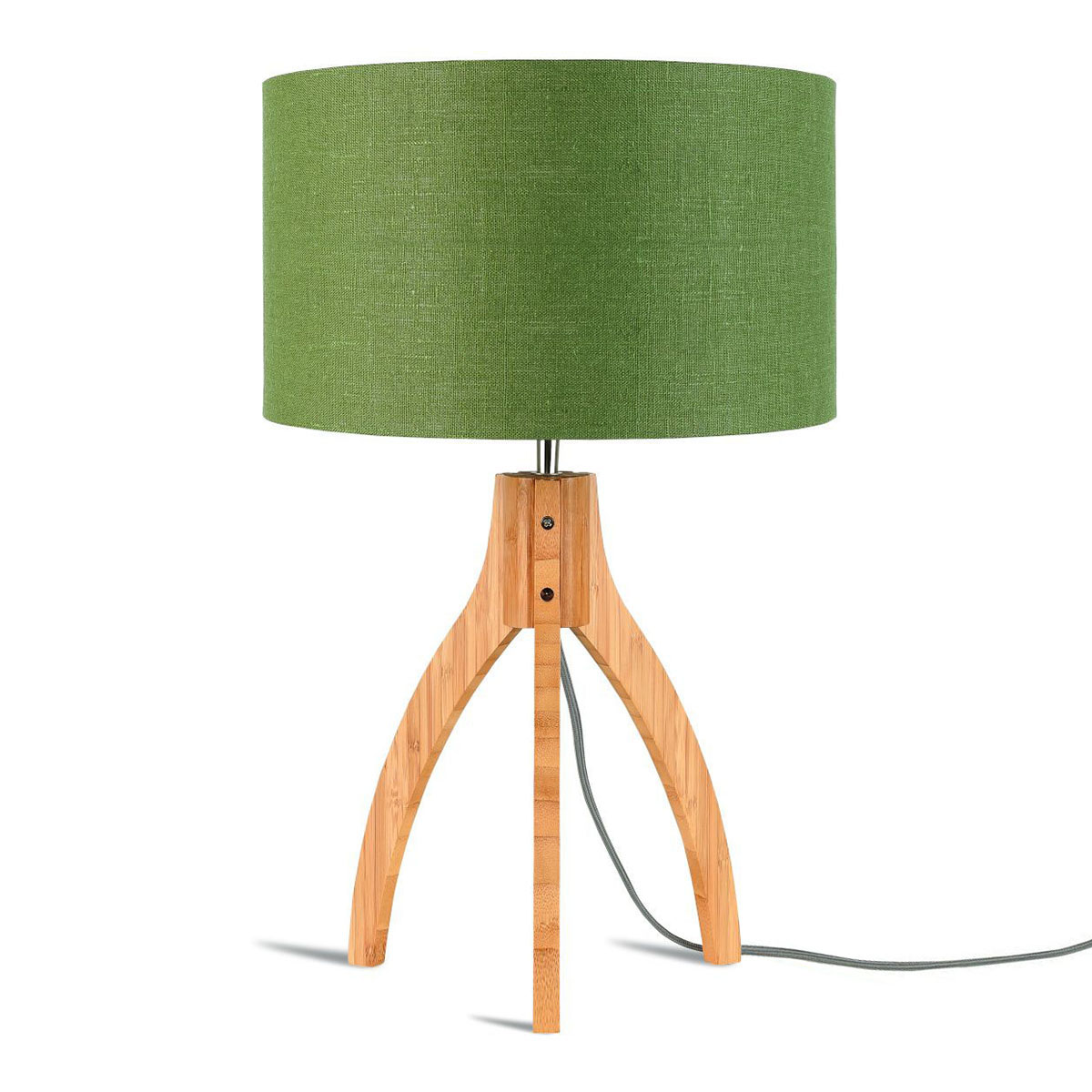 Lámpara de mesa taburete verde alto GOOD & MOJO Annapurna