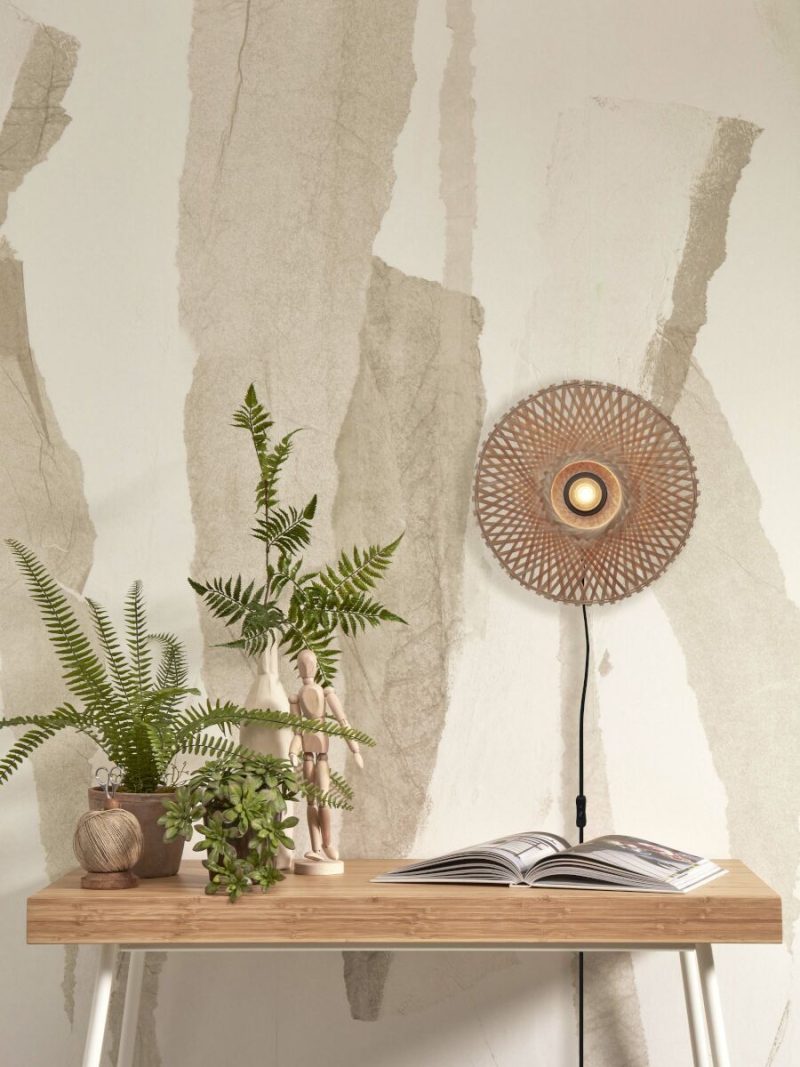 lámpara de pared bohemia bambú natural XS GOOD & MOJO Kalimantan - Imagen 2