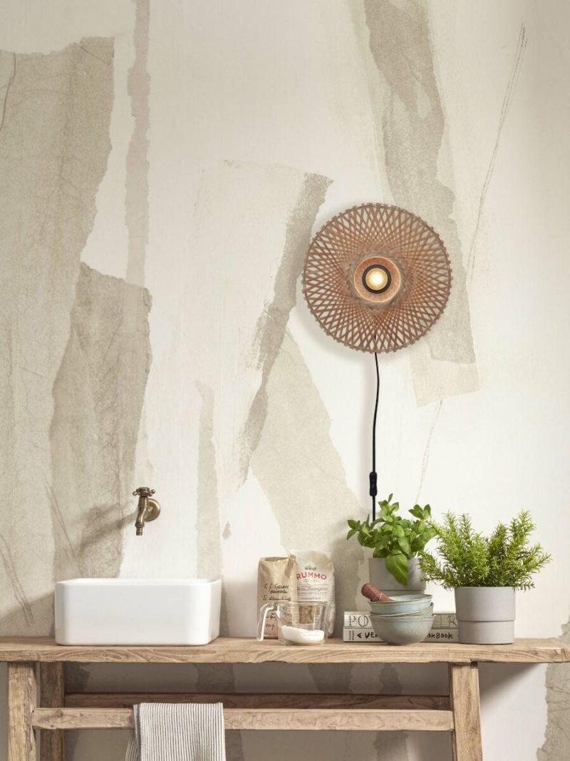 lámpara de pared bohemia bambú natural XS GOOD & MOJO Kalimantan - Imagen 11