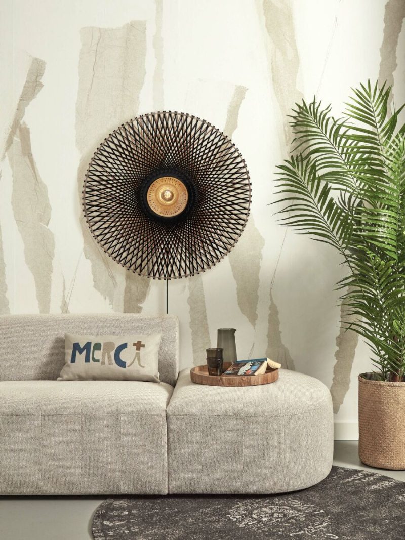 lámpara de pared bohemia bambú natural/negro L GOOD & MOJO Kalimantan - Imagen 11