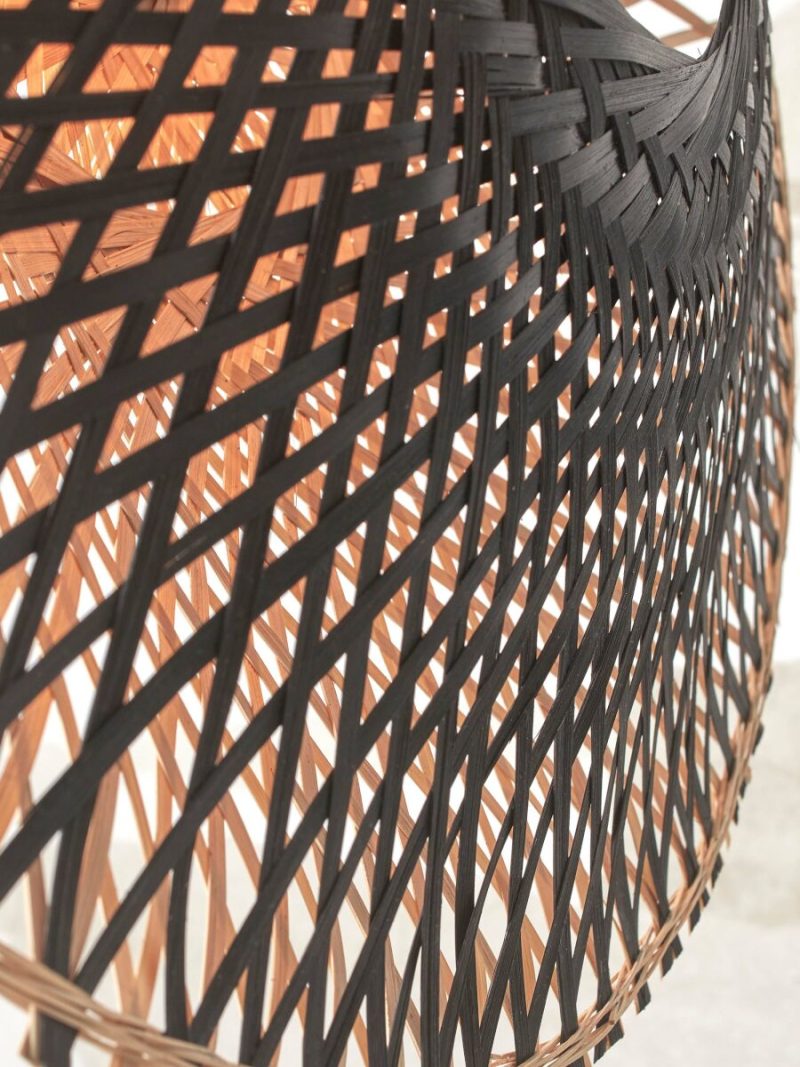 lámpara de pared bohemia bambú natural/negro L GOOD & MOJO Kalimantan - Imagen 4