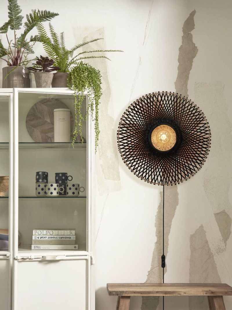lámpara de pared bohemia bambú natural/negro M GOOD & MOJO Kalimantan - Imagen 10