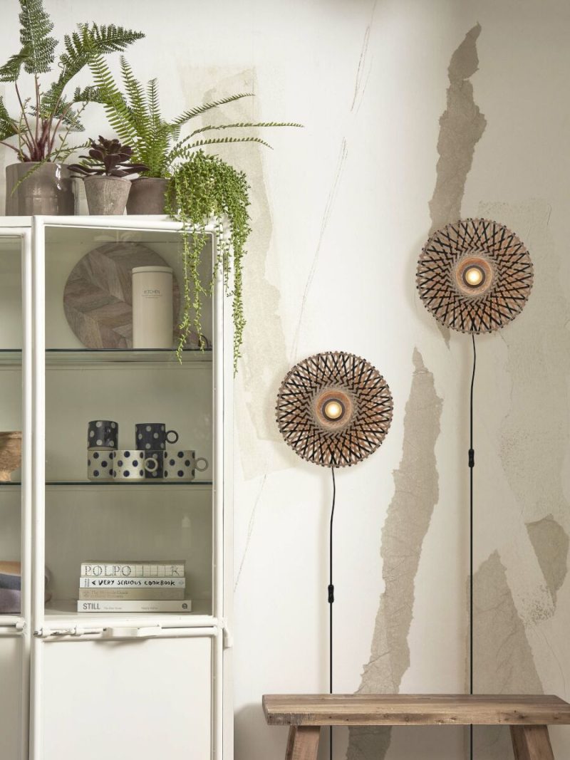 lámpara de pared bohemia bambú natural/negro XS GOOD & MOJO Kalimantan - Imagen 10