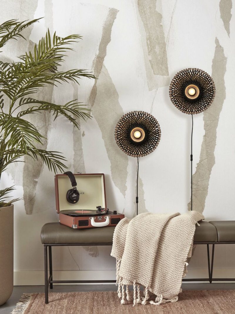 lámpara de pared bohemia bambú negro XS GOOD & MOJO Kalimantan - Imagen 13