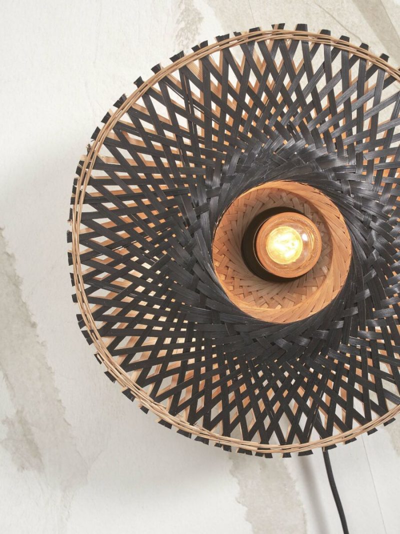 lámpara de pared bohemia bambú negro XS GOOD & MOJO Kalimantan - Imagen 4