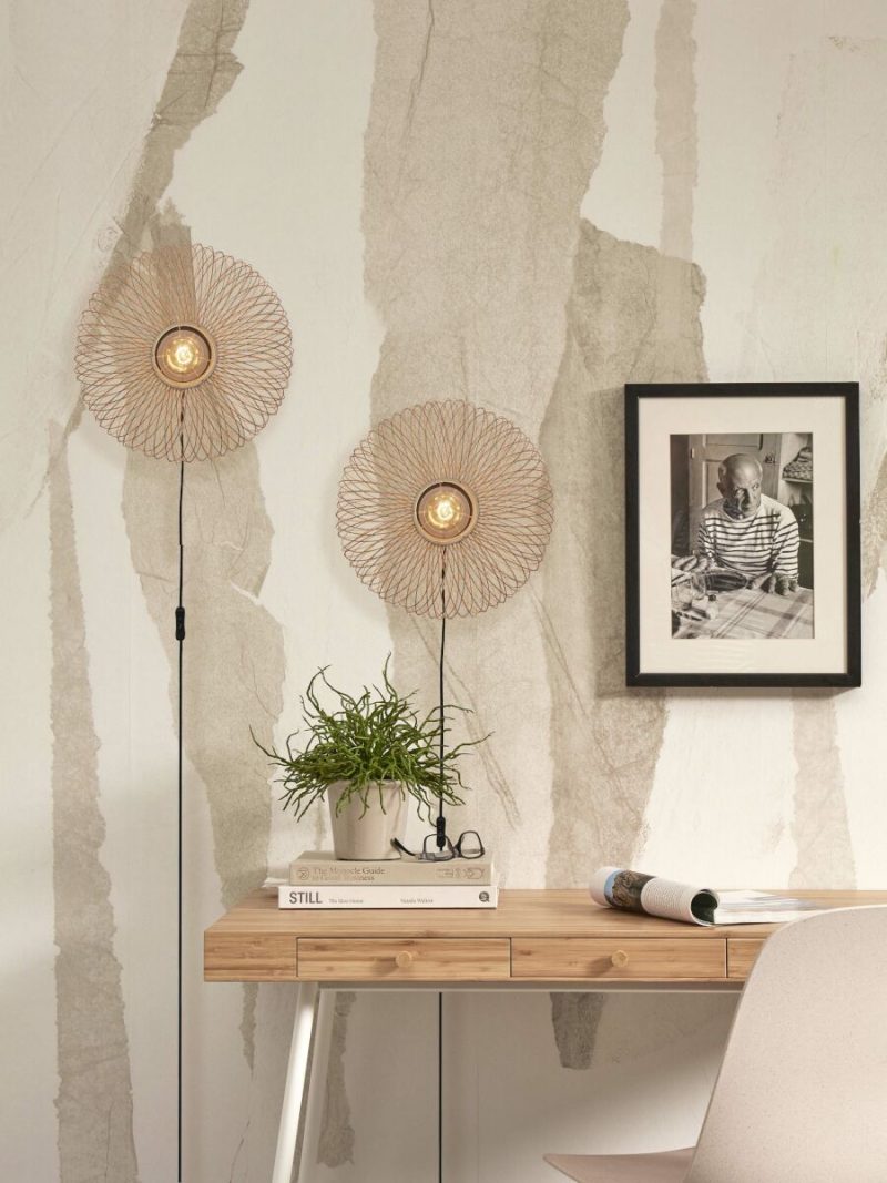 Lámpara de pared bohemia de bambú natural GOOD & MOJO Cango - Imagen 8