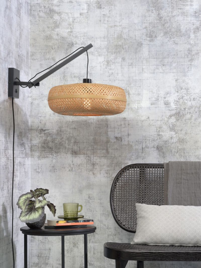 Lámpara de pared bohemia de bambú natural GOOD & MOJO Palawan - Imagen 2