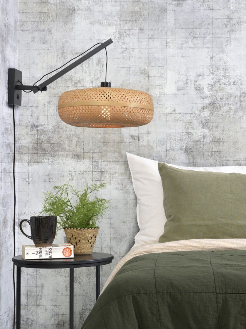 Lámpara de pared bohemia de bambú natural GOOD & MOJO Palawan - Imagen 5