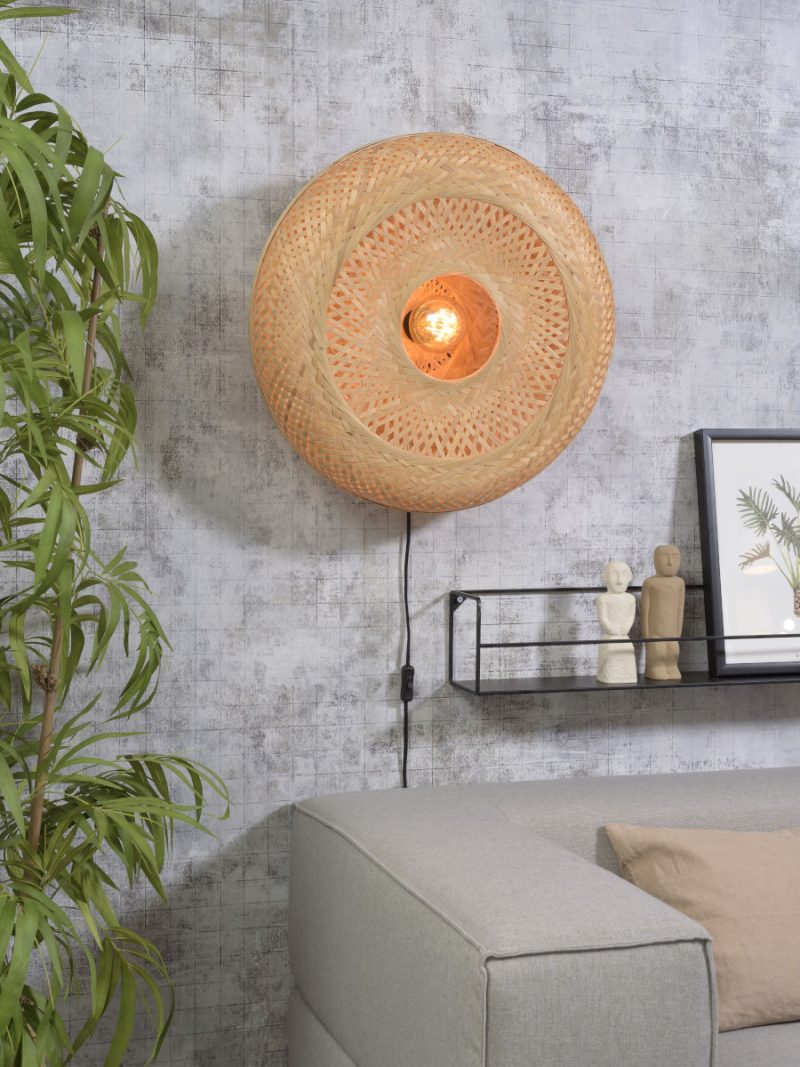 Lámpara de pared bohemia de bambú natural GOOD & MOJO Palawan - Imagen 2