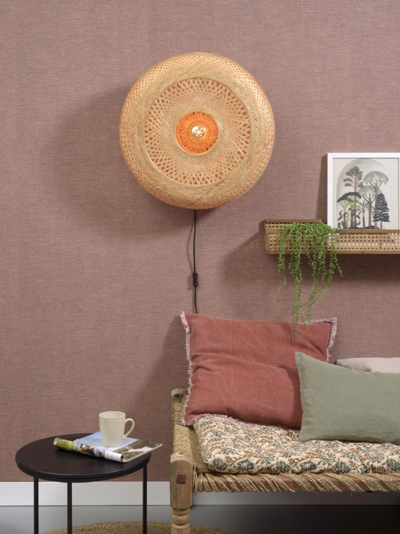Lámpara de pared bohemia de bambú natural GOOD & MOJO Palawan - Imagen 5