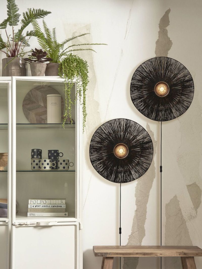 Lámpara de pared bohemia de ratán negro GOOD & MOJO Iguazu - Imagen 5
