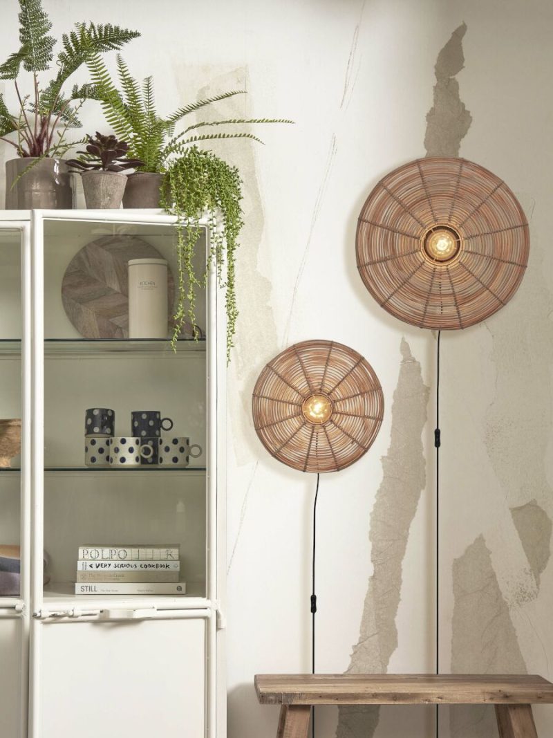 Lámpara de pared bohemia de ratán y metal natural GOOD & MOJO Tanami - Imagen 11
