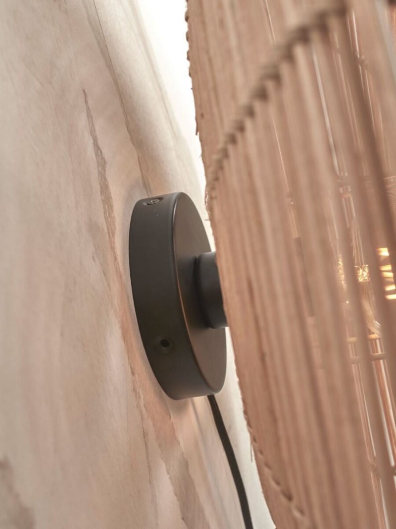 Lámpara de pared bohemia de ratán y metal natural GOOD & MOJO Tanami - Imagen 7