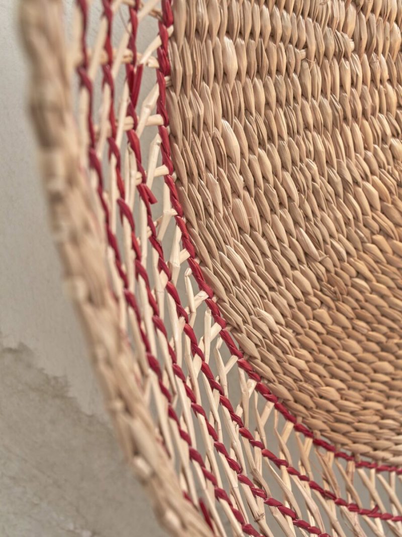 Lámpara de pared bohemia de seagrass rojo GOOD & MOJO Pantanal - Imagen 3