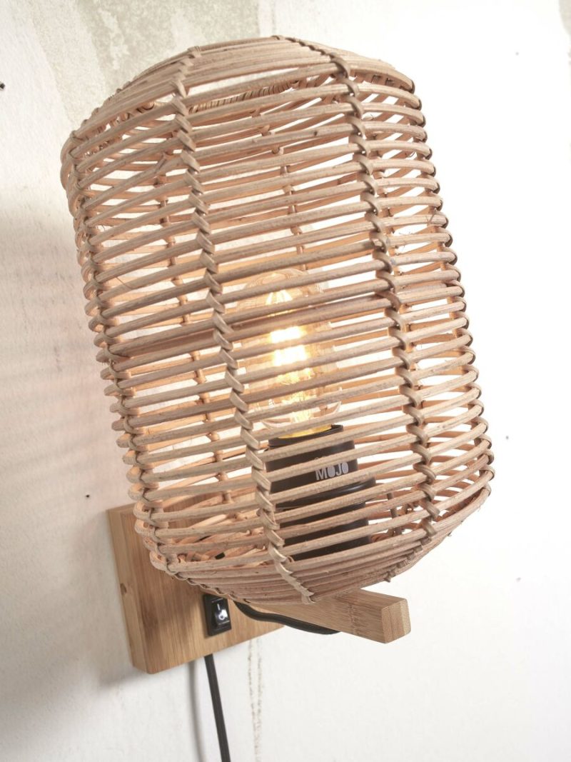 Lámpara de pared bohemia natural ratán-metal GOOD & MOJO Tanami - Imagen 3