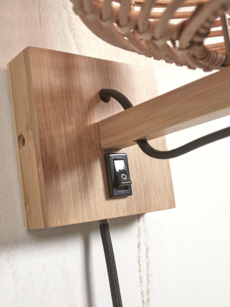 Lámpara de pared bohemia natural ratán-metal GOOD & MOJO Tanami - Imagen 7