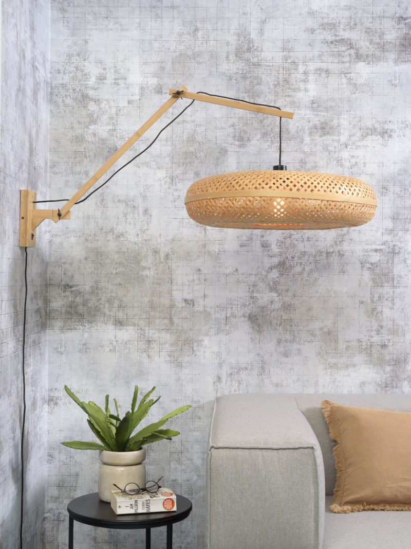 Lámpara de pared bohemia redonda natural GOOD & MOJO Palawan - Imagen 2