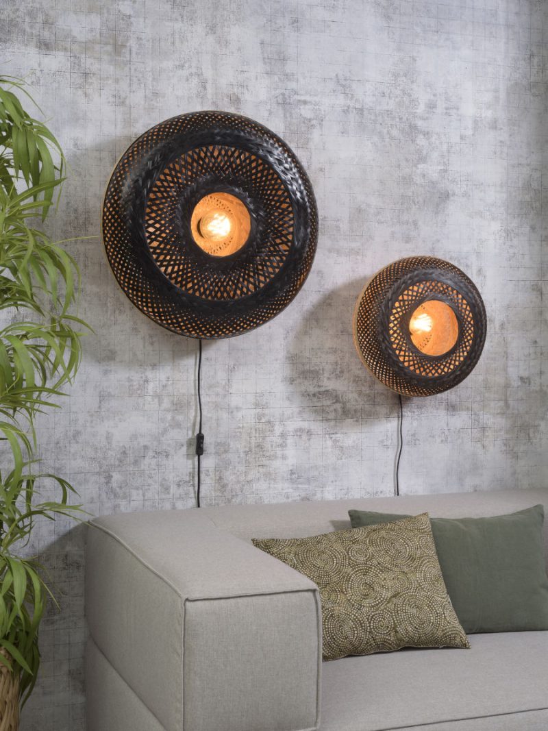 Lámpara de pared bohemia redonda negra GOOD & MOJO Palawan - Imagen 9