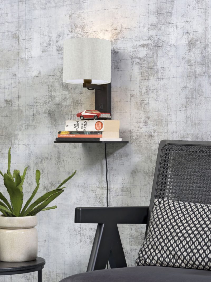 Lámpara de pared con plataforma gris blanco GOOD & MOJO Andes - Imagen 2