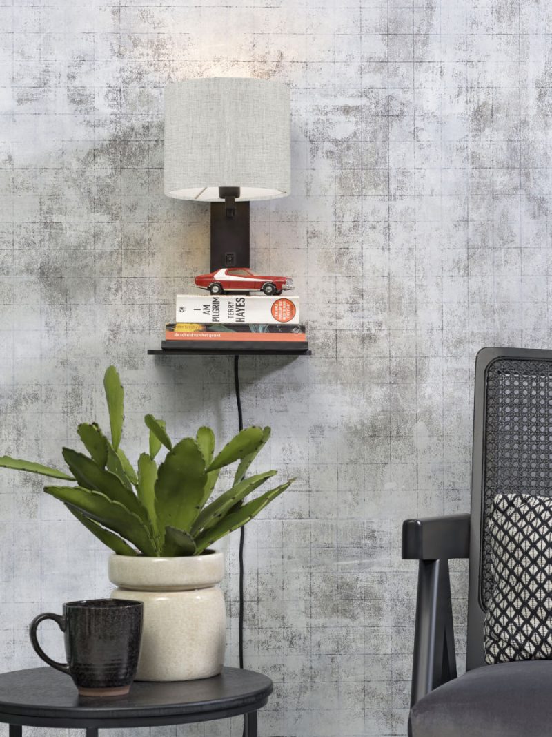 Lámpara de pared con plataforma gris blanco GOOD & MOJO Andes - Imagen 5