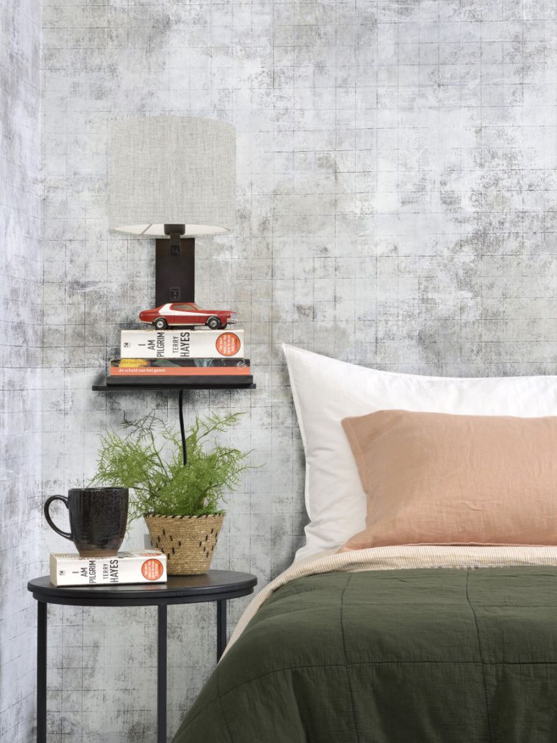 Lámpara de pared con plataforma gris blanco GOOD & MOJO Andes - Imagen 7