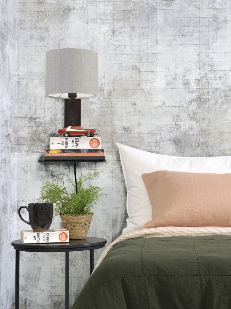 Lámpara de pared con plataforma gris claro GOOD & MOJO Andes - Imagen 7