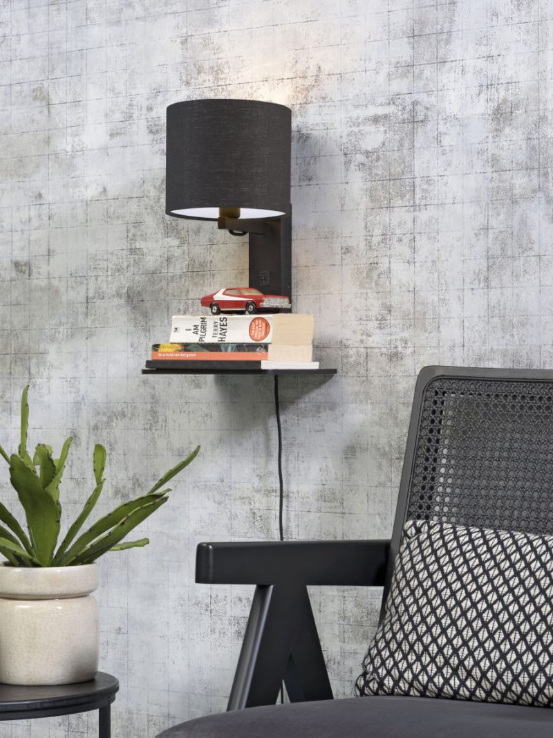 Lámpara de pared con plataforma gris oscuro GOOD & MOJO Andes - Imagen 2