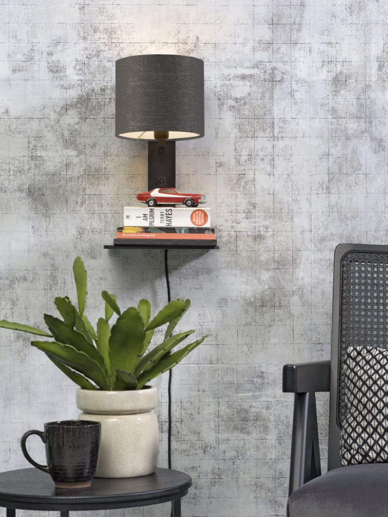 Lámpara de pared con plataforma gris oscuro GOOD & MOJO Andes - Imagen 5