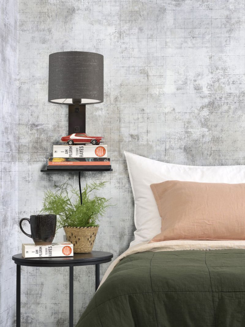 Lámpara de pared con plataforma gris oscuro GOOD & MOJO Andes - Imagen 7