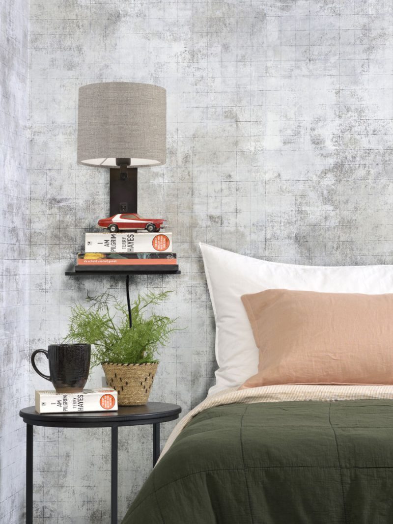 Lámpara de pared con plataforma gris plomo GOOD & MOJO Andes - Imagen 7