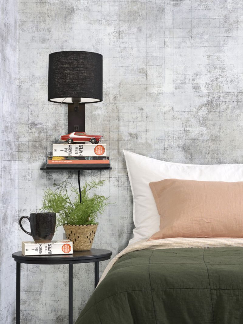 Lámpara de pared con plataforma negra GOOD & MOJO Andes - Imagen 7