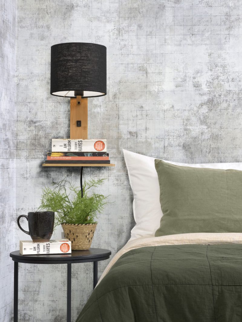 Lámpara de pared con plataforma negra natural GOOD & MOJO Andes - Imagen 7