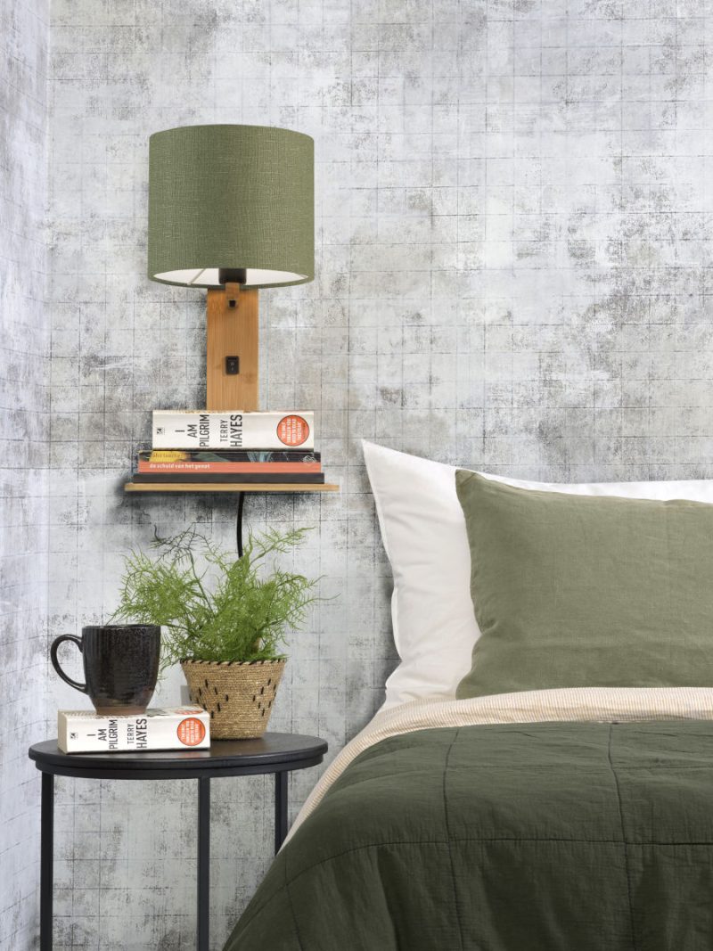 Lámpara de pared con plataforma verde natural GOOD & MOJO Andes - Imagen 7