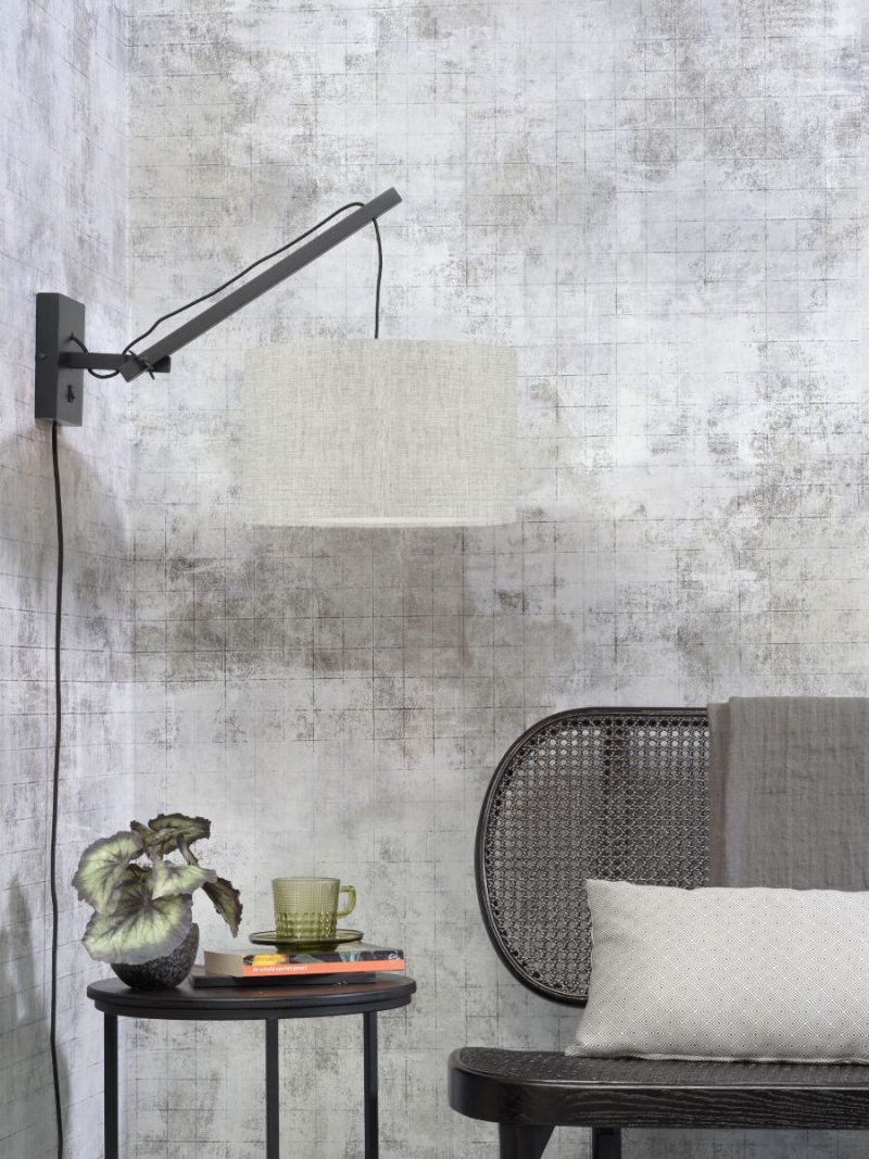 Lámpara de pared gris blanco articulación simple GOOD & MOJO Andes - Imagen 5