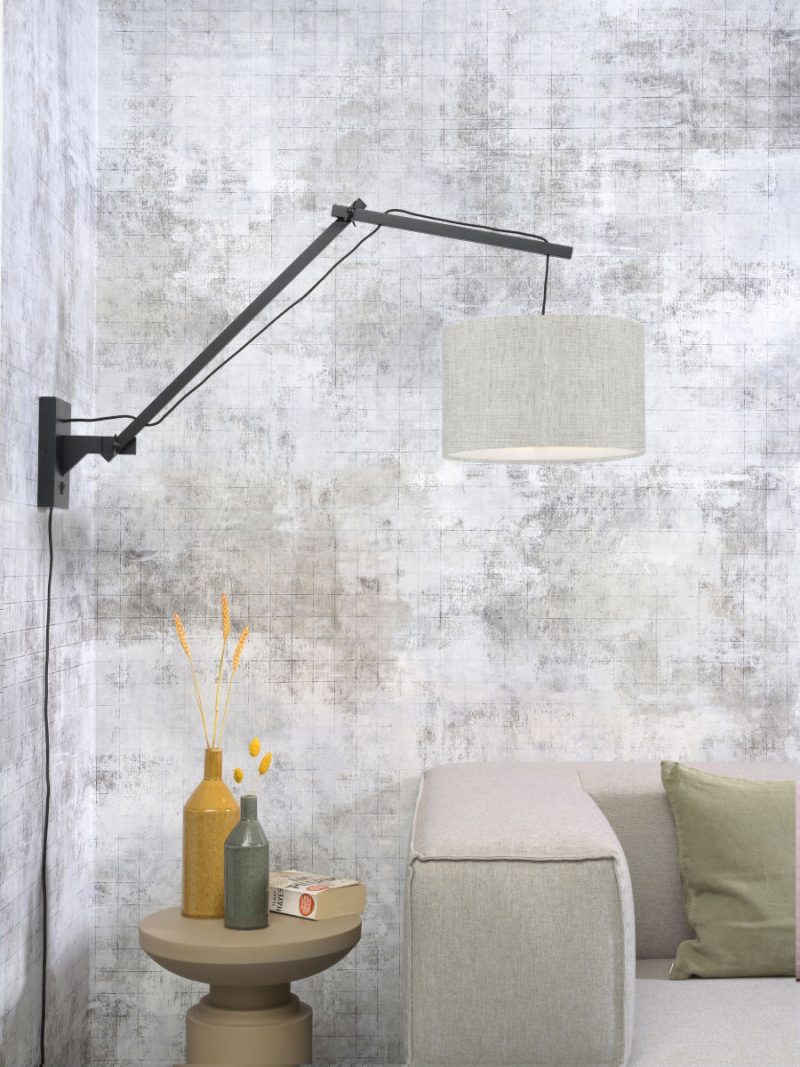 Lámpara de pared gris blanco doble articulación GOOD & MOJO Andes - Imagen 2
