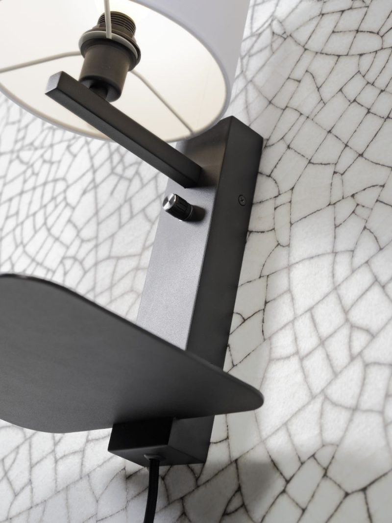 Lámpara de pared gris plomo con plataforma It's About RoMi Florence - Imagen 6