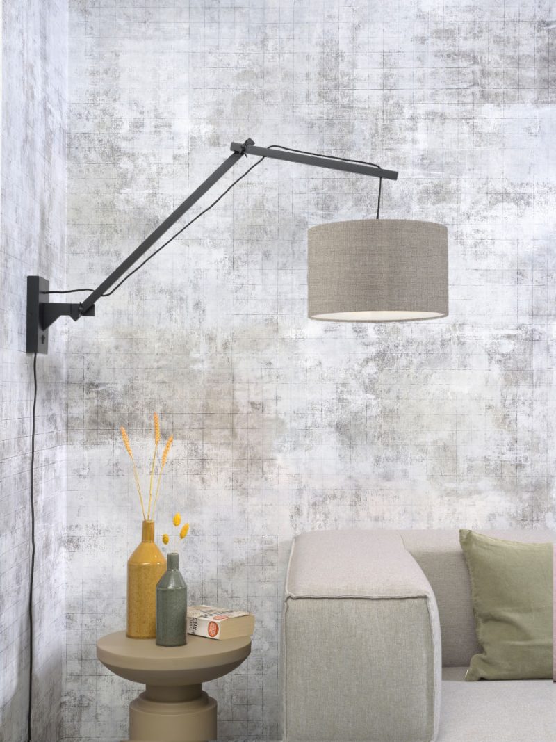 Lámpara de pared gris plomo doble articulación GOOD & MOJO Andes - Imagen 2