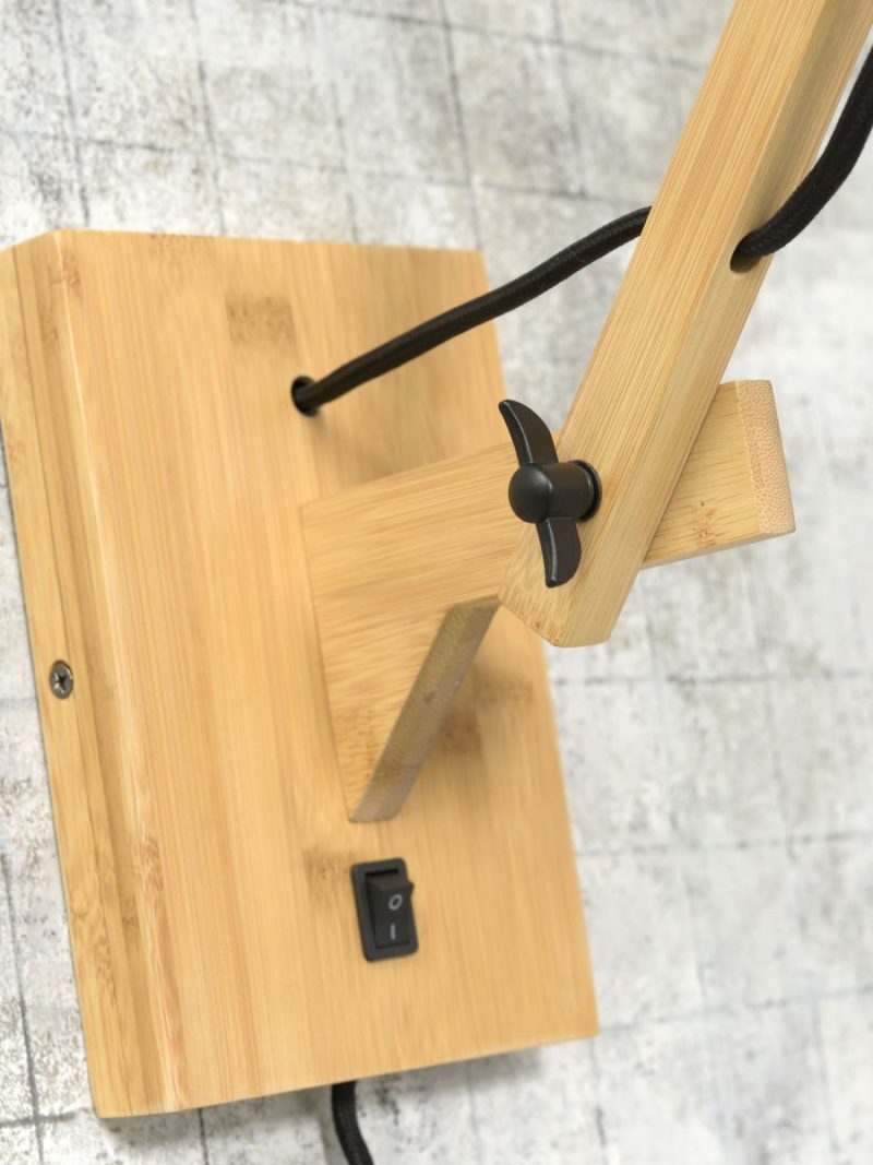 Lámpara de pared trenzada negro-natural GOOD & MOJO Cango - Imagen 10