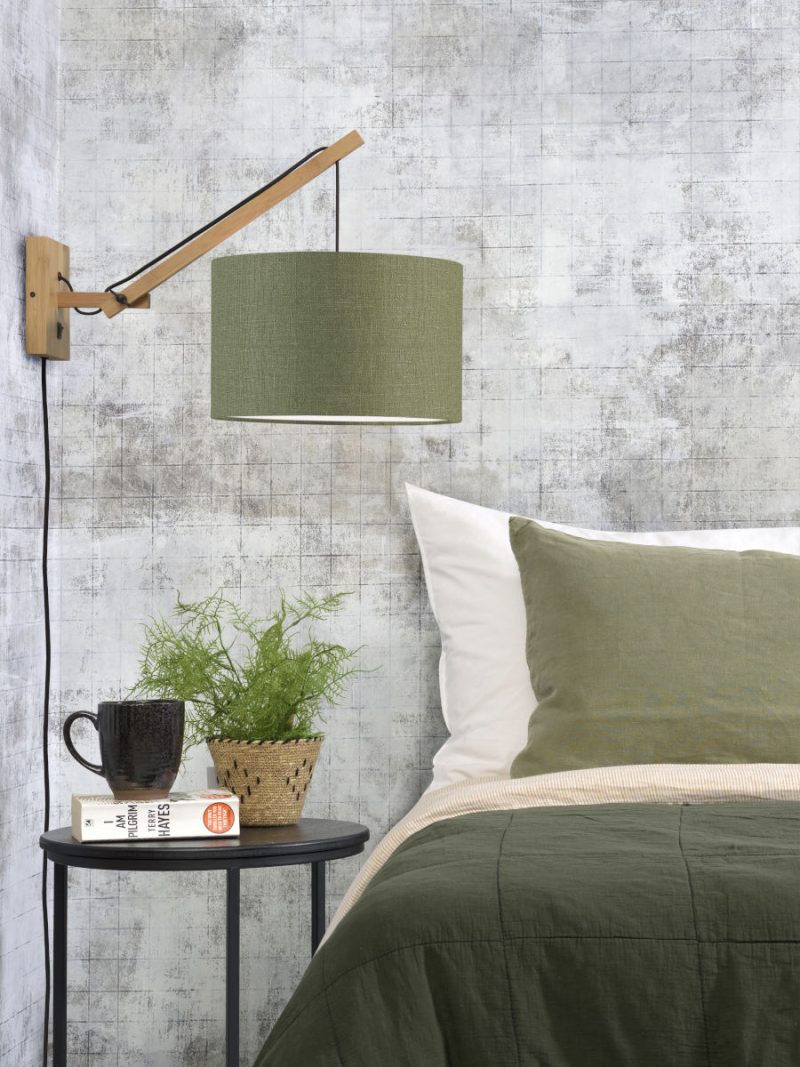 Lámpara de pared verde articulación simple natural GOOD & MOJO Andes - Imagen 2