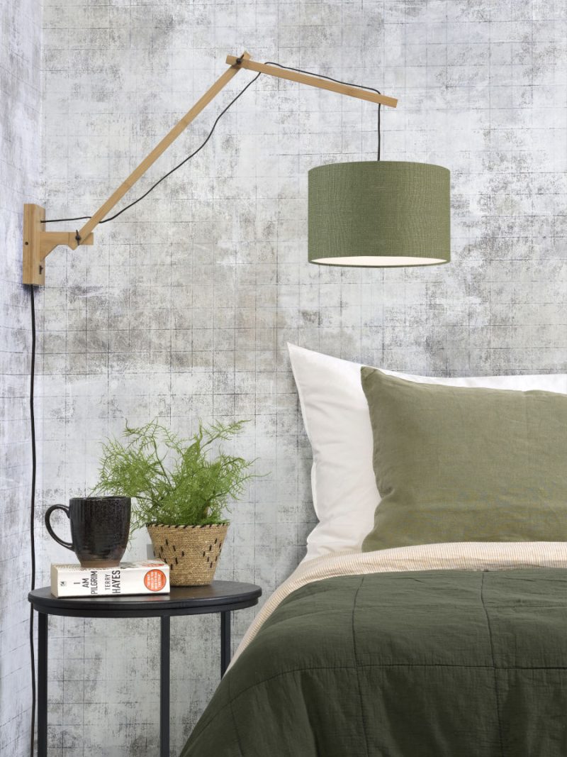 Lámpara de pared verde doble articulación natural GOOD & MOJO Andes - Imagen 2