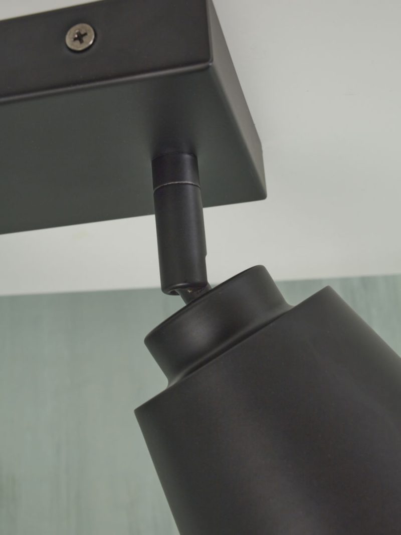 Plafon de 2 luces negro de metal It's About RoMi Bremen - Imagen 8