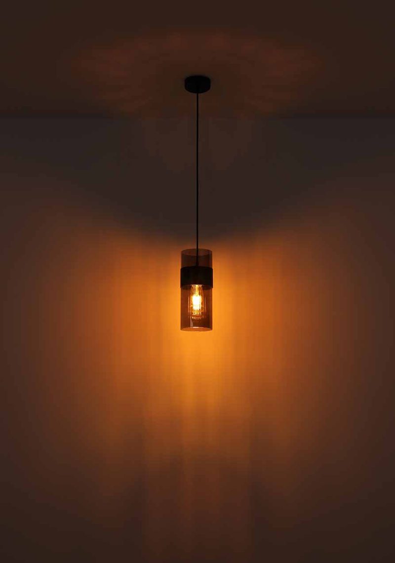 Aplique de pared moderno de metal negro Globo Scarfina - Imagen 3