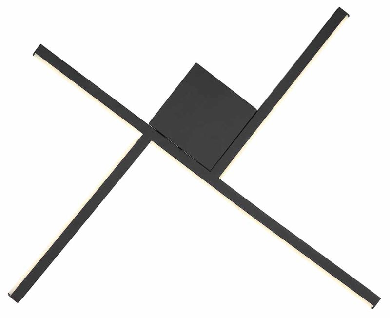 Aplique geométrica negro aluminio Globo Wl Led - Imagen 3