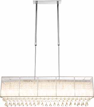 Lámpara colgante clásica de metal cromado Globo Sierra - Imagen 2