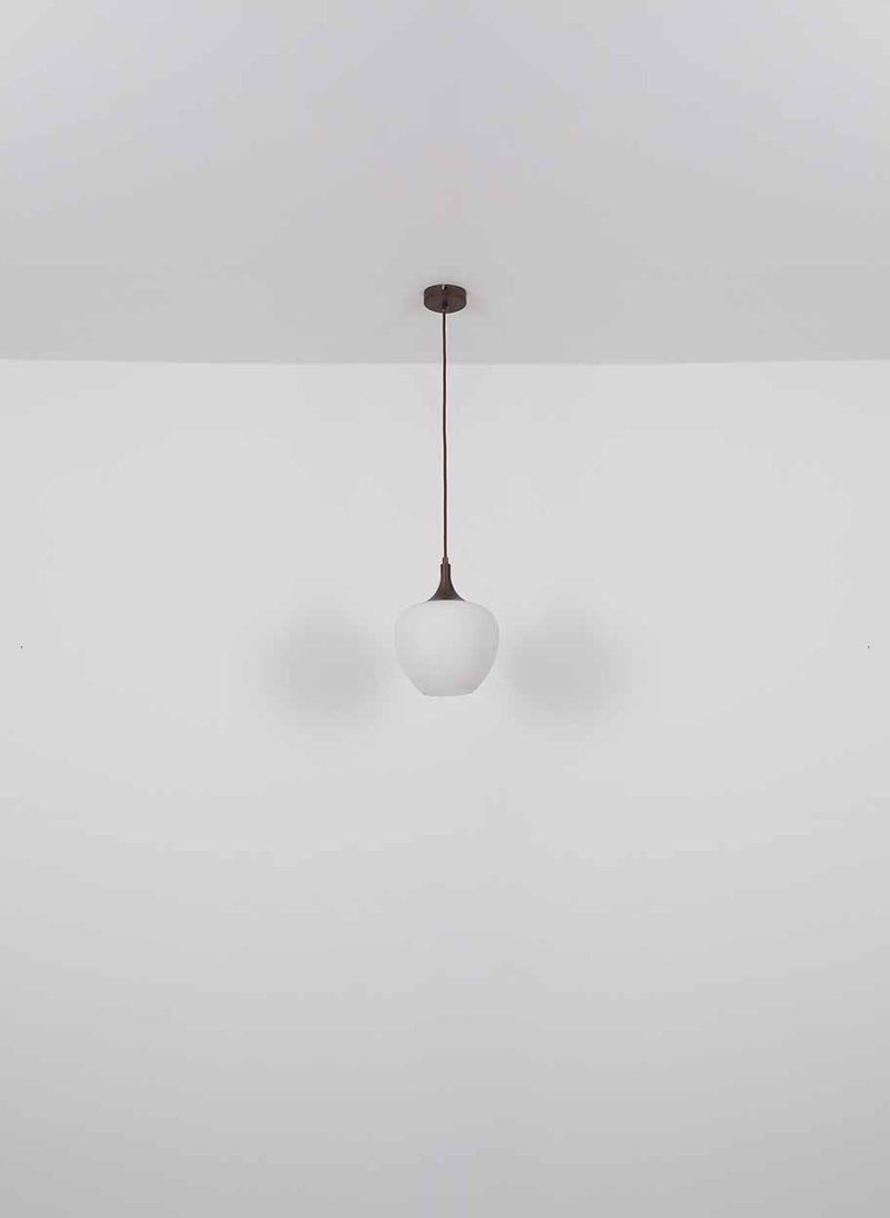 Lámpara colgante clásica de metal marrón Globo Maxy - Imagen 5