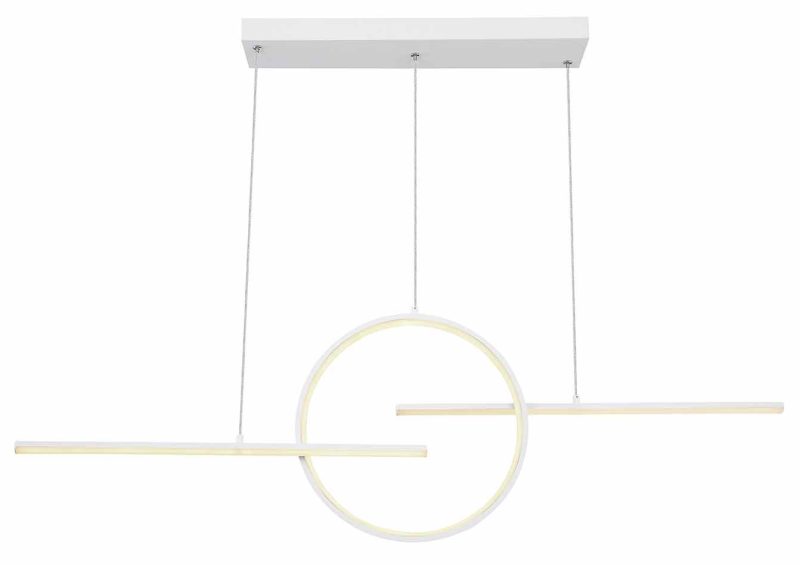 Lámpara colgante geométrica blanca con control remoto Globo Barral - Imagen 2