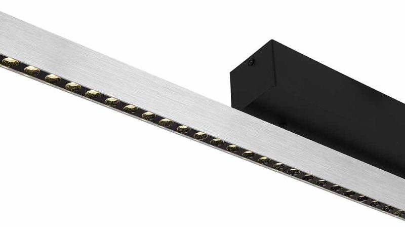 Lámpara colgante moderna de barra negra y metal Globo Dentsy - Imagen 3