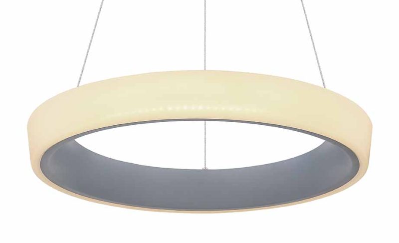 Lámpara colgante moderna de metal antracita Globo Tabano - Imagen 2