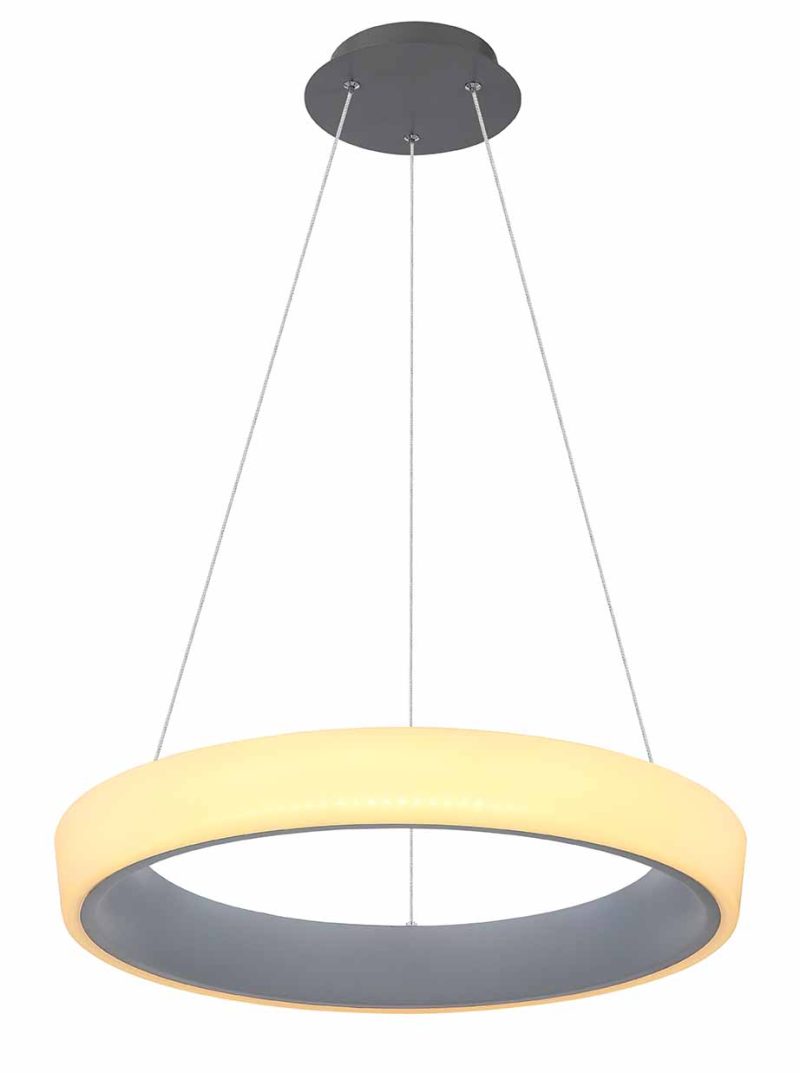 Lámpara colgante moderna de metal antracita Globo Tabano - Imagen 3