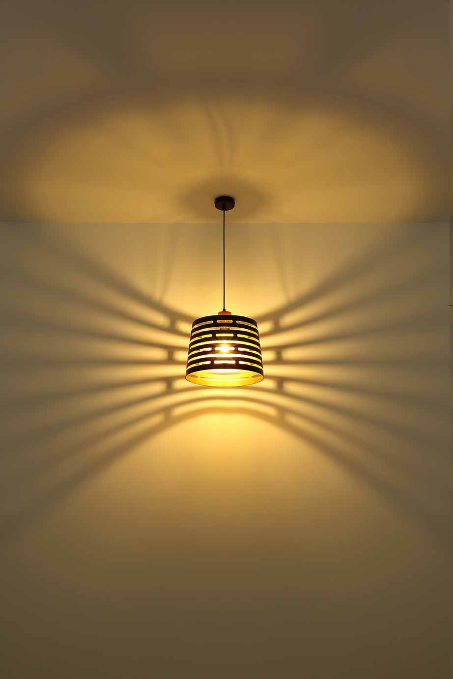 Lámpara colgante retro de metal negro Globo Ablona - Imagen 4